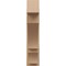 Ekena Millwork 8-in W x 28-in D x 36-in H Balboa Block Rough Cedar Woodgrain TimberThane Outlooker, Primed Tan OUTUR080X28X36BOA44RCPR - alternate 3